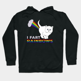 I Fart Rainbows - Funny Cat Fart Rainbow Hoodie